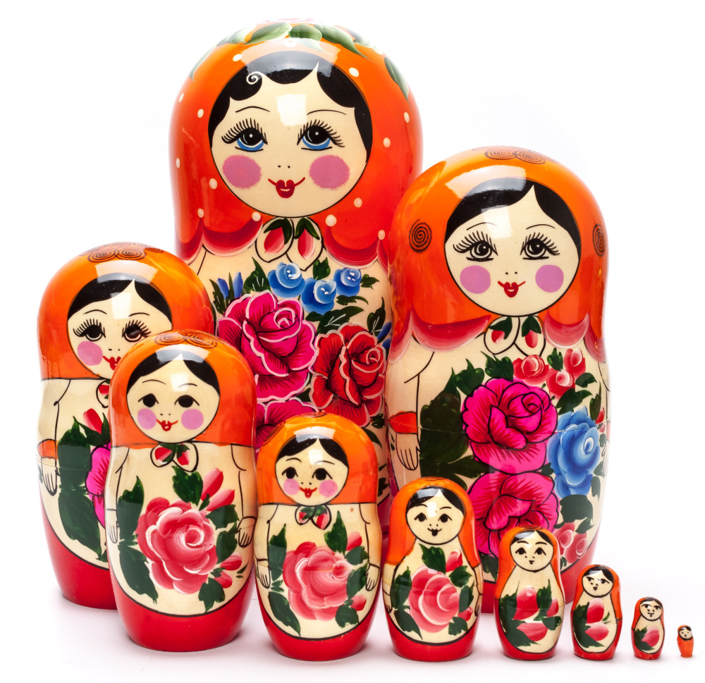 Orange 10pcs Semenovskaya