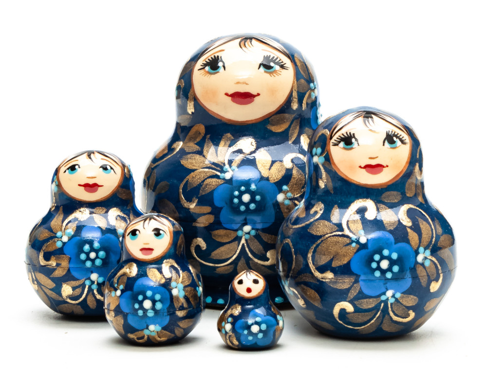 55 mm Khokhloma 5pcs (by A Studio)