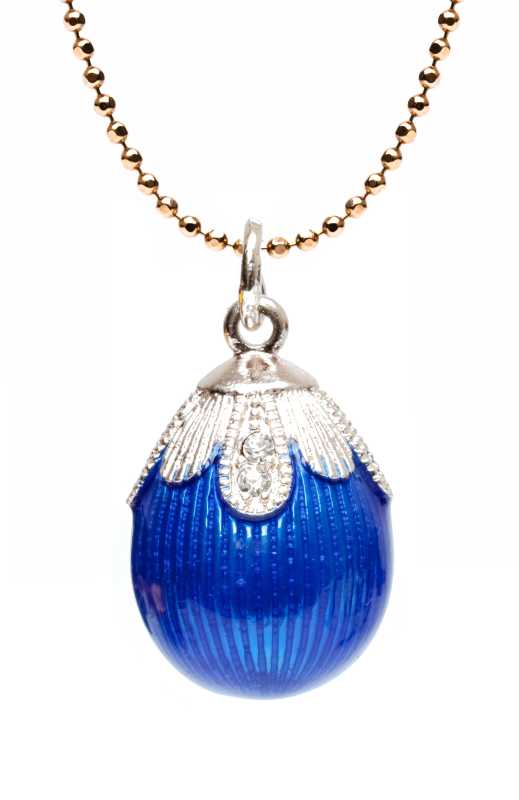  Water Drop Blue Egg Pendant