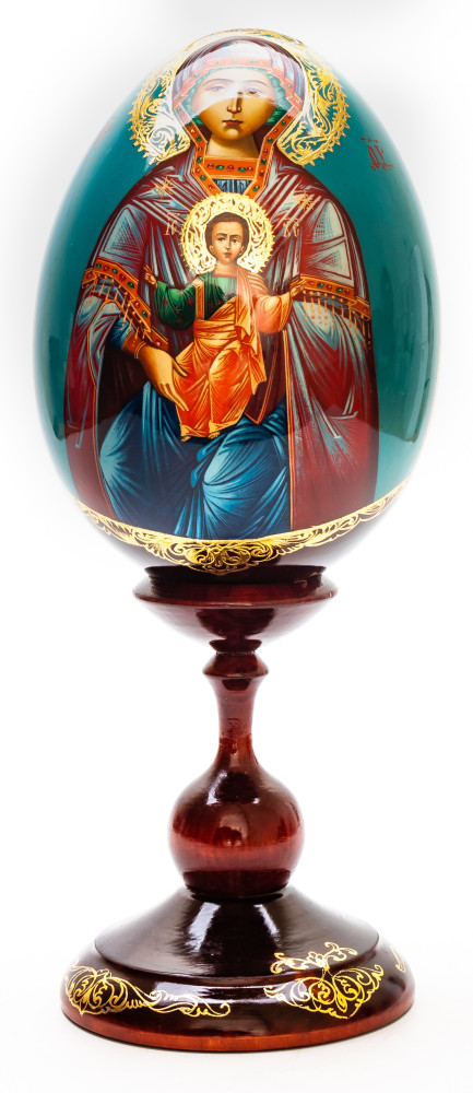 290 mm Godmother hand painted on wooden egg (by Hamlet Crafts)