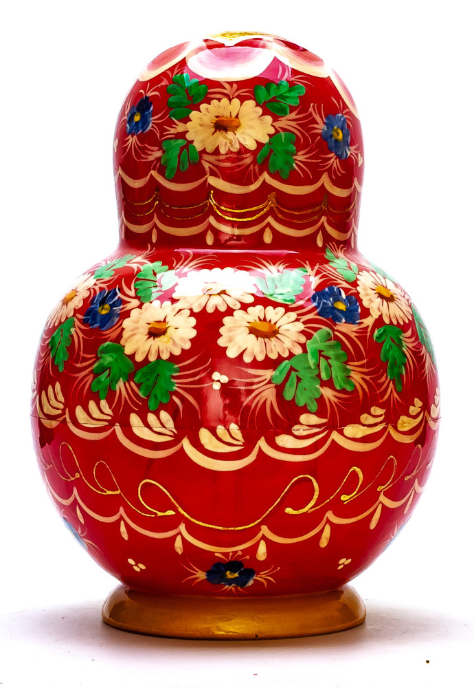 200 mm Moscow Cathedrals Hand painted Matryoshka doll 20 pcs inside round shape (by Valery Studio)