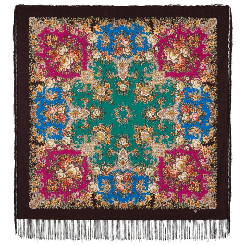 Shop Woolen Scarves with Silk Fringe 125x125 cm Платок «Услада» online at Skazka.site | Eligible for fast shipping and free returns. Платок «Услада»
