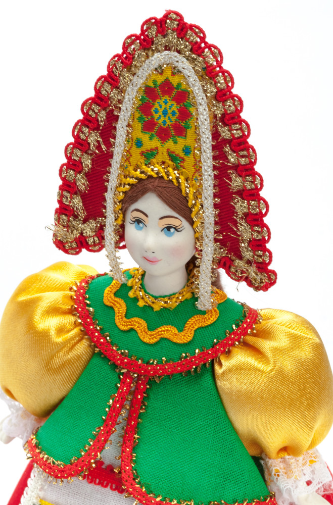 Russian Girl Porcelain Doll 