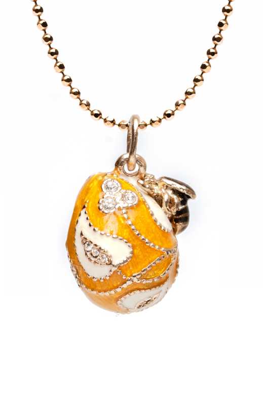 Bee Yellow Egg Pendant