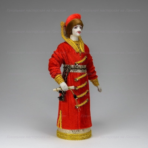 Chase of Russian Tsar hand made Porcelain Doll - 11 Inches (by Le Russe)