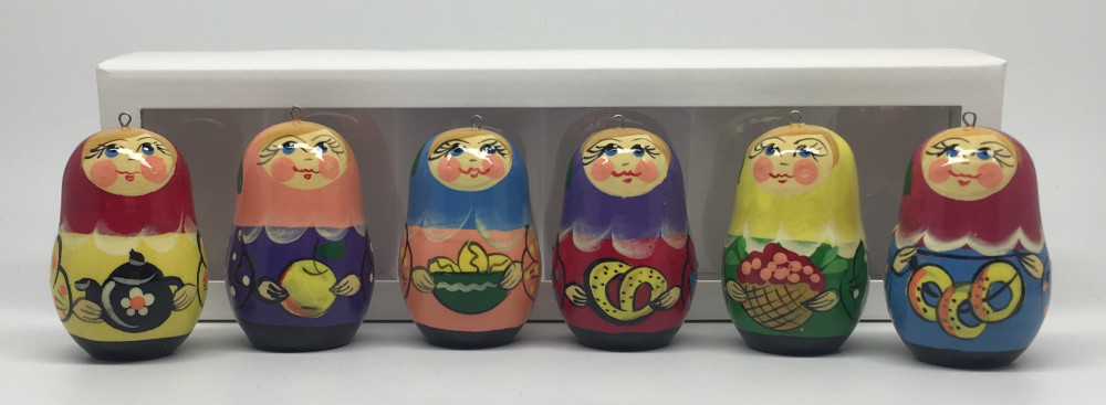 Matryoshka with Russian Traditions Christmas Ornaments