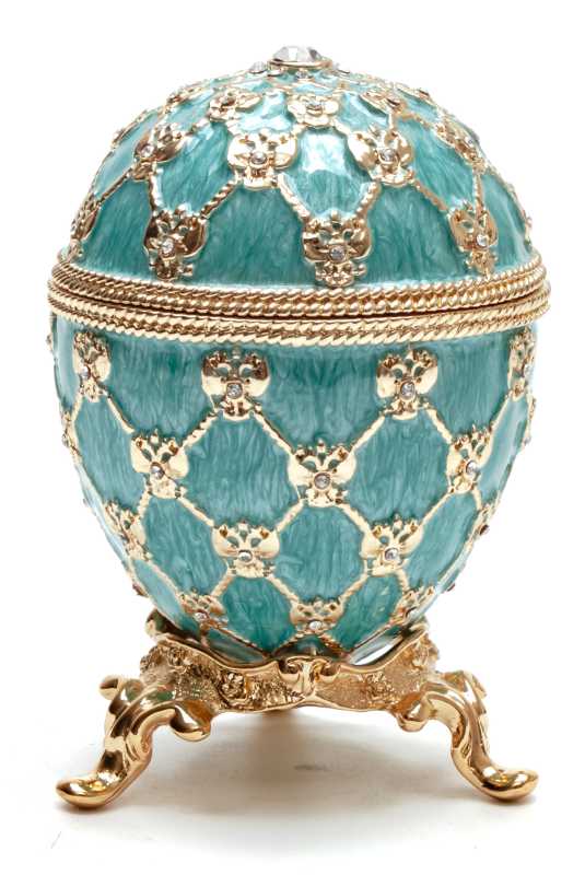 80 mm Clock and Blue Imperial Coronation Music Easter Egg
