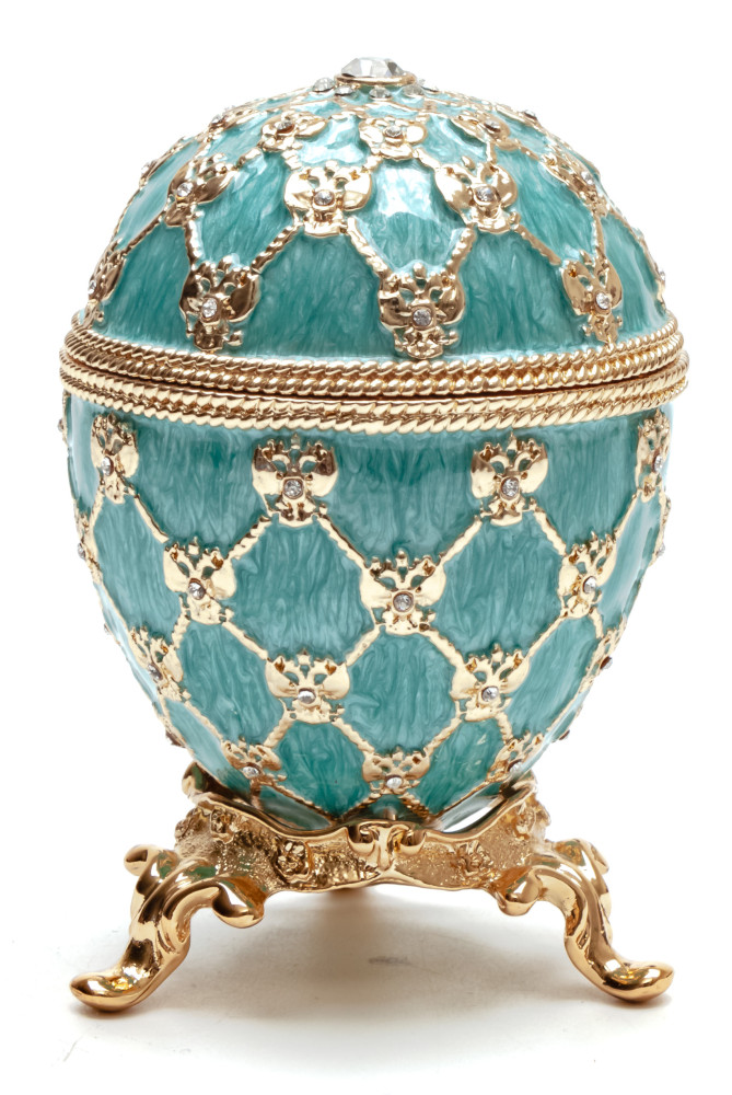 80 mm Clock and Blue Imperial Coronation Music Easter Egg
