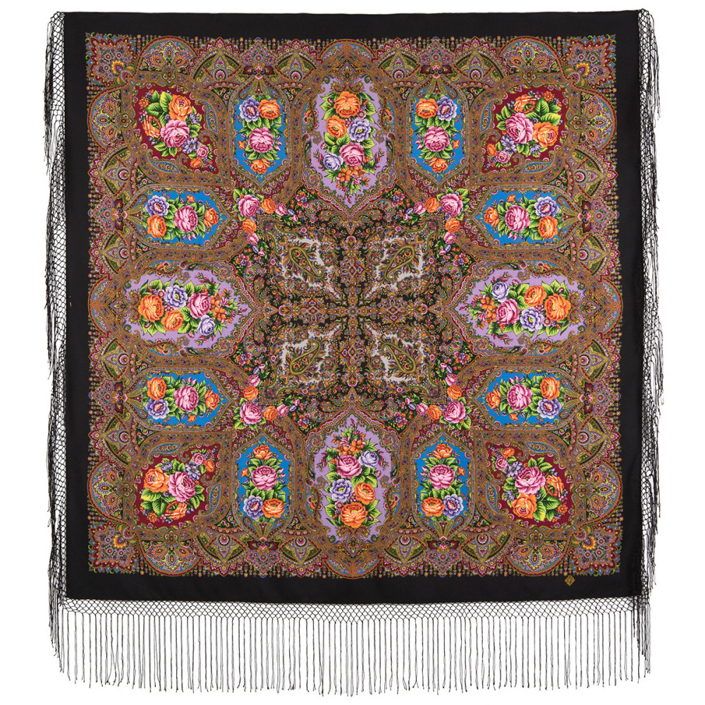 Shop Thick Woolen Fabric Shawls with Silk Fringe 148x148 cm Шаль «Свет мой, зеркальце» online at Skazka.site | Eligible for fast shipping and free returns. Шаль «Свет мой, зеркальце»