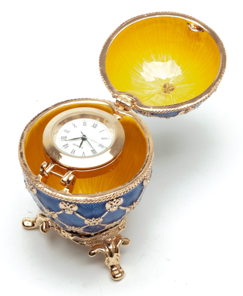 80 mm Clock and Dark Blue Imperial Coronation Music Easter Egg