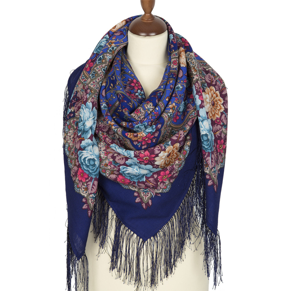 Shop Woolen Scarves with Silk Fringe 125x125 cm Платок «Прекрасное далёко» online at Skazka.site | Eligible for fast shipping and free returns. Платок «Прекрасное далёко»