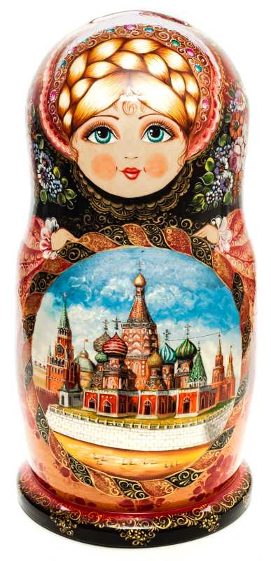Moscow Zhostovo Unique matryoshka doll 30 pcs