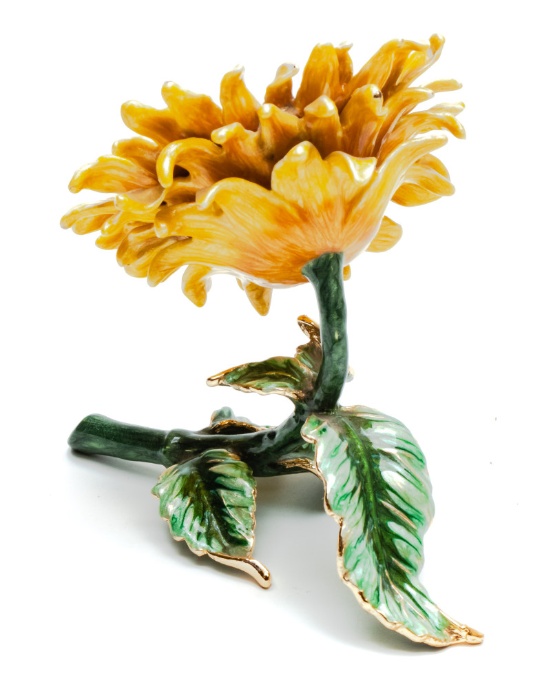 80 mm Sunflower Jewellery Box