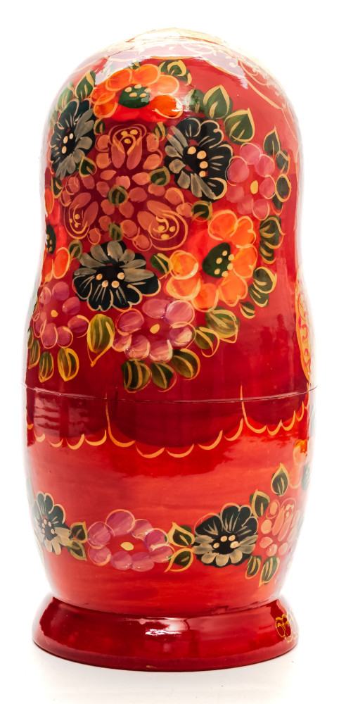 200mm Moscow Saint Basil Cathedral hand painted Matryoshka round Doll 7pcs (by Golden Cockerel)