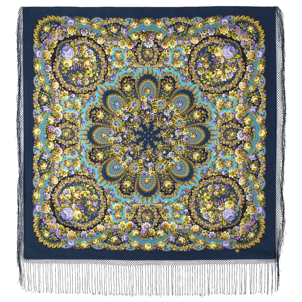 Shop Thick Woolen Fabric Shawls with Silk Fringe 148x148 cm Шаль «Душа розы» online at Skazka.site | Eligible for fast shipping and free returns. Шаль «Душа розы»