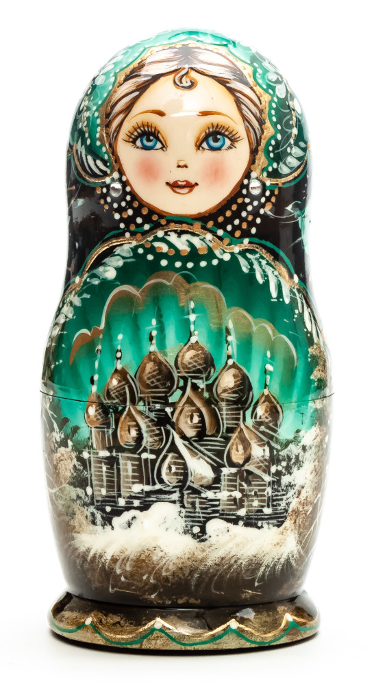 120 mm The Churches of Kizhi 5 pcs (by A Studio)