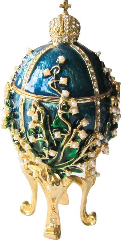 115 mm The Lilies of the Valley Dark Blue Music Easter Egg
