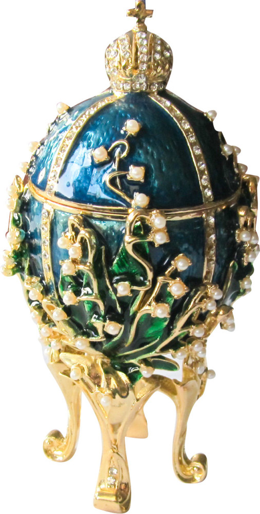 115 mm The Lilies of the Valley Dark Blue Music Easter Egg