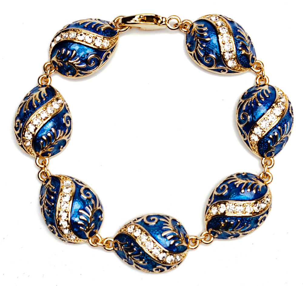 180 mm Winding Blue Bracelet (by AKM Gifts)