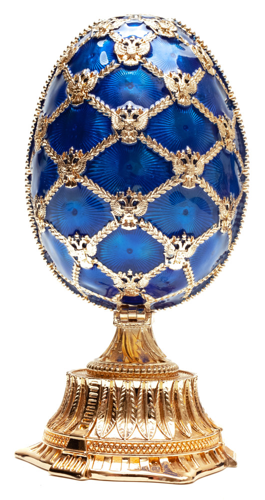 110 mm Blue Easter Egg with the Basket