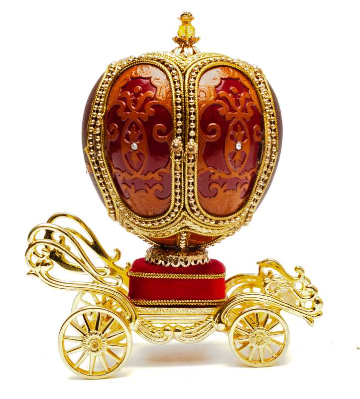160 mm Pumpkin Carriage Music Easter Egg