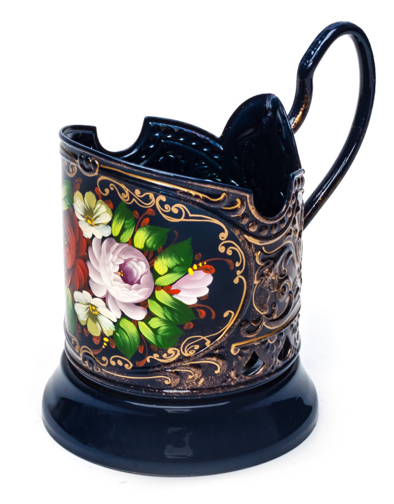 Zhostovo Patterns Tea Glass Holder