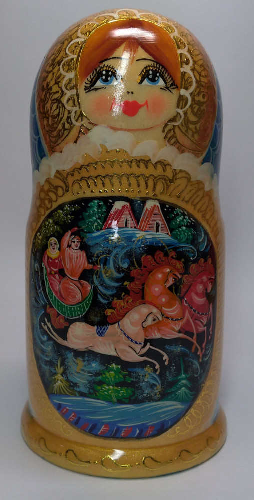 Shop Exclusive Nesting Dolls 180 mm Russian Fairytale handpainted Wooden Matryoshka Doll 5 pcs (by Valery Crafts) online at Skazka.site | Eligible for fast shipping and free returns. 180 mm Russian Fairytale handpainted Wooden Matryoshka Doll 5 pcs (by Valery Crafts)