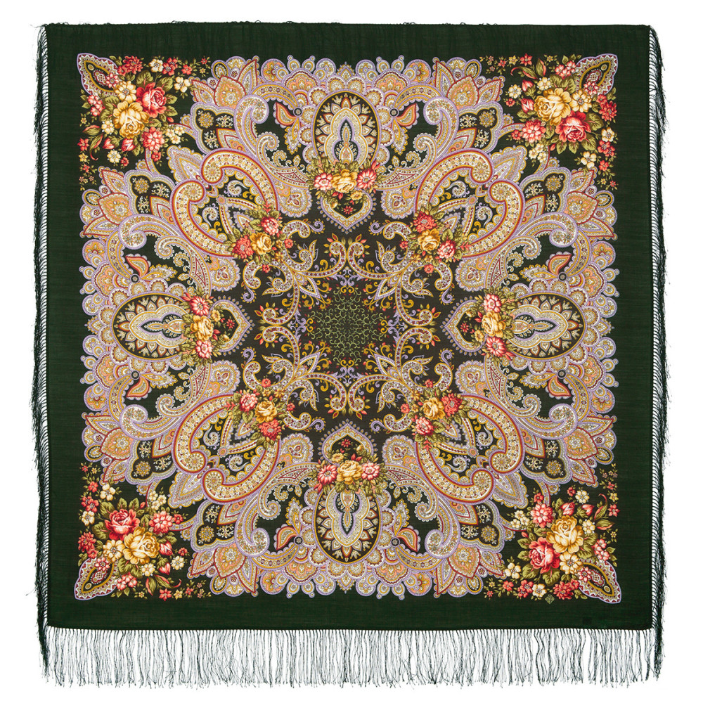 Shop Woolen Scarves with Silk Fringe 125x125 cm Платок «Прекрасное мгновенье» online at Skazka.site | Eligible for fast shipping and free returns. Платок «Прекрасное мгновенье»