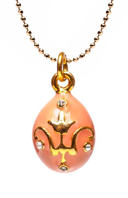 Trident Pink Egg Pendant