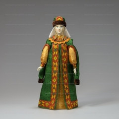 Russian Princess hand made Porcelain Doll in a Fur Hat - 11 Inches (by Le Russe)