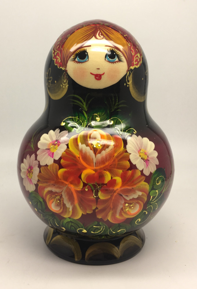 140 mm Summer Flowers Matryoshka Doll 10 pcs (by Summer Shine)
