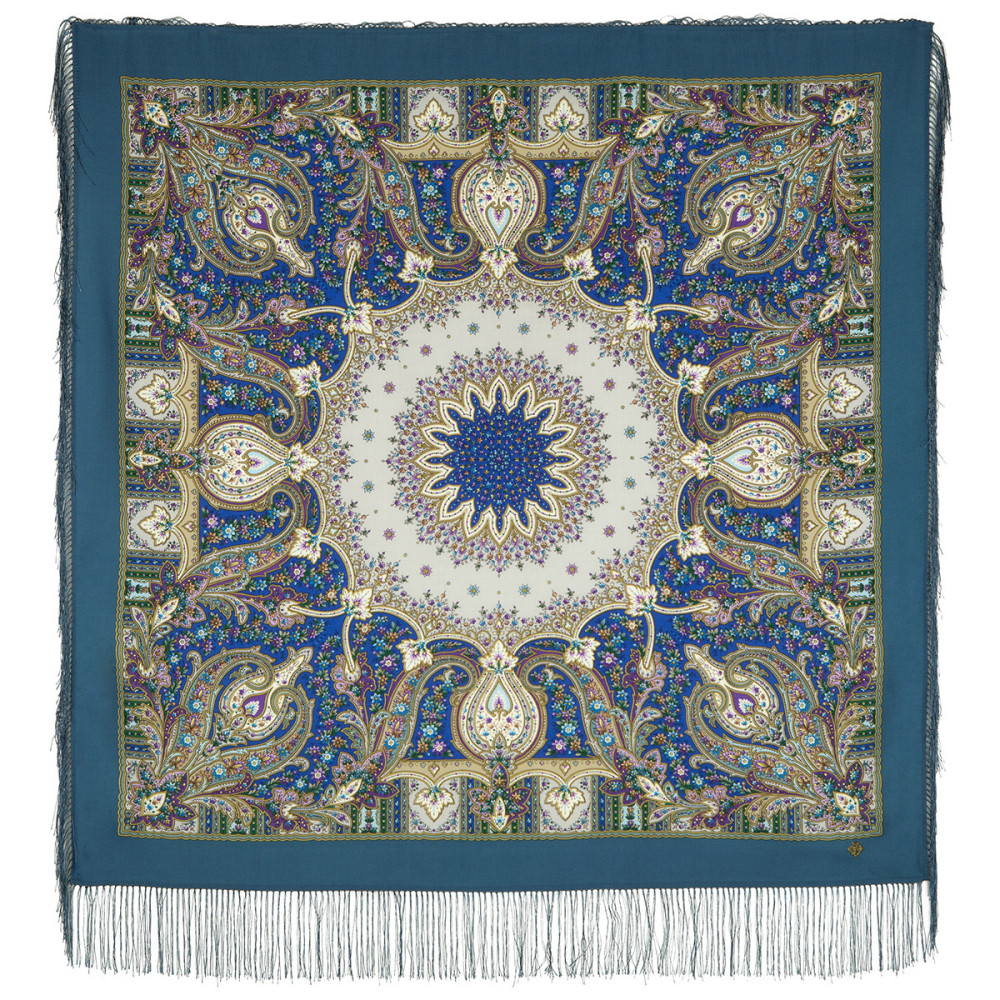 Shop Double-Thread Woolen Yarn Scarves 110х110 cm Платок «Дикий мёд» online at Skazka.site | Eligible for fast shipping and free returns. Платок «Дикий мёд»