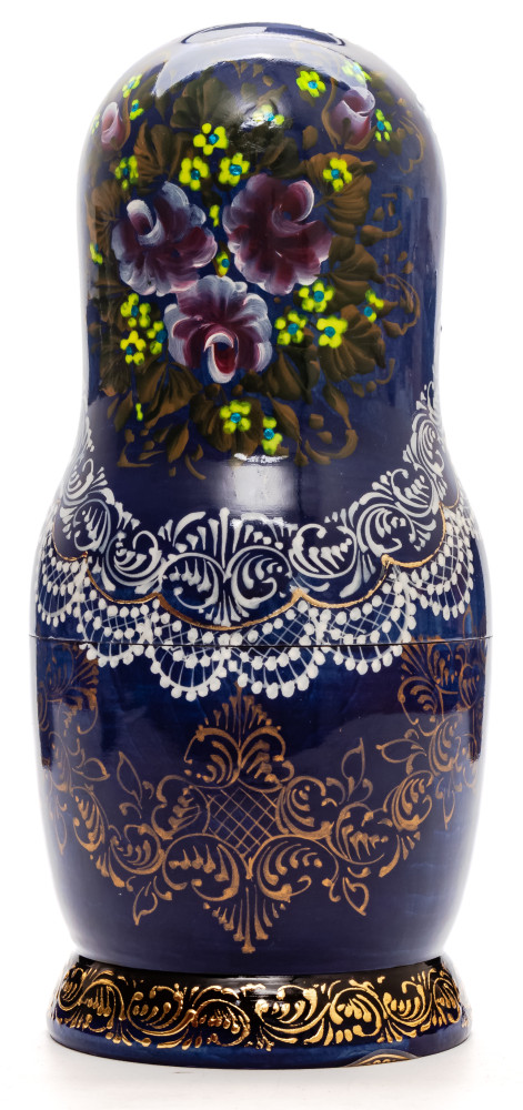 200 mm Moscow Snt Basil Cathedral hand painted wooden Matryoshka doll 5 pcs (by Trifonov Studio)