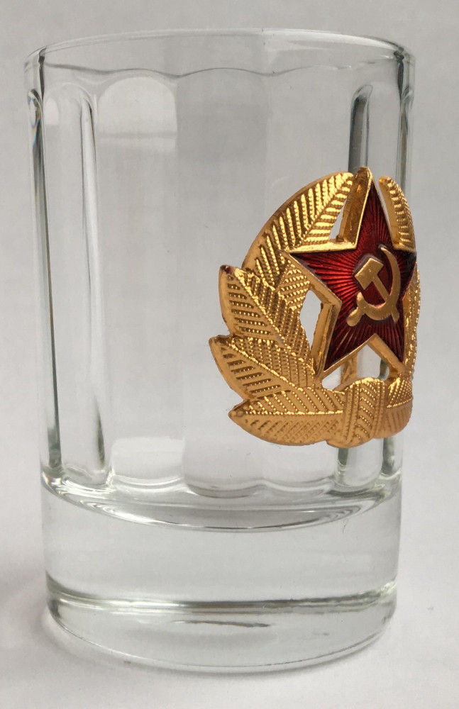 Red Army soldier Insignia Shot Glass