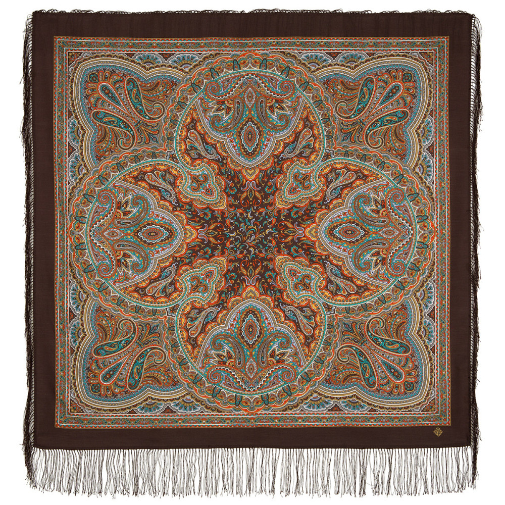 Shop Double-Thread Woolen Yarn Scarves 110х110 cm Платок «Узор дождя» online at Skazka.site | Eligible for fast shipping and free returns. Платок «Узор дождя»