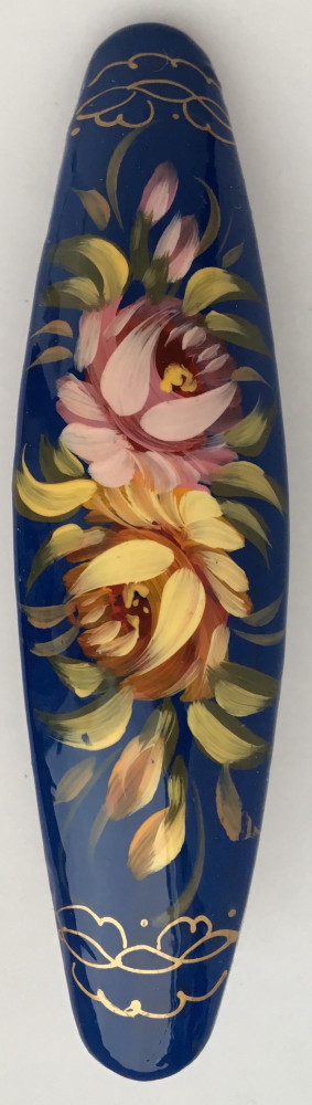 Lada Hair Clip Hand Painted Zhostovo Art