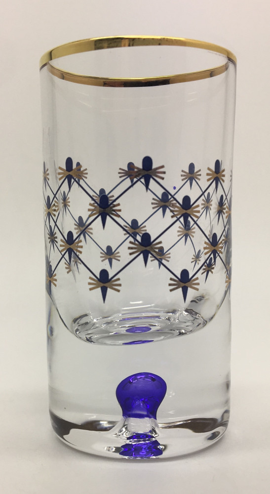 76 mm Cobalt Net Shot Glass 30 ml (16.1 fl.oz) Imperial Porcelain Factory