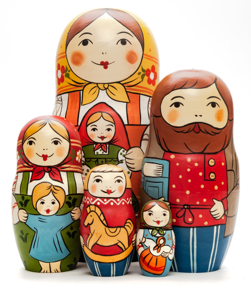 Shop Exclusive Nesting Dolls 160 mm Mother with Daughter hand painted Traditional Russian Wooden Matryoshka doll 5 pcs (by Sergey Malyutin) online at Skazka.site | Eligible for fast shipping and free returns. 160 mm Mother with Daughter hand painted Traditional Russian Wooden Matryoshka doll 5 pcs (by Sergey Malyutin)