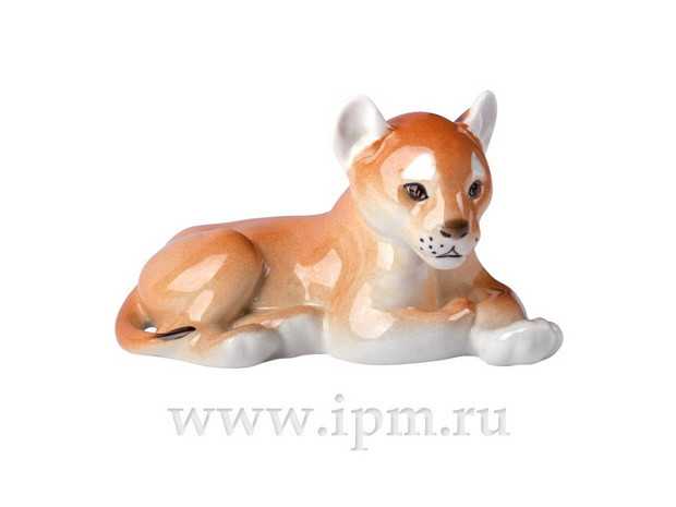 Скульптура Львенок лежащий малый размер арт. 82.01021.00.1