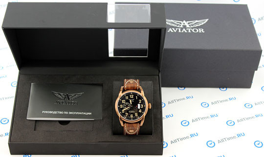 Швейцарские механические наручные часы Aviator V.3.18.8.162.4