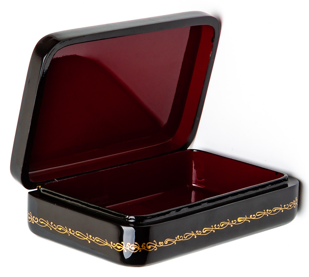 70x110mm Saint Basil Cathedral hand painted lacquered jewelery box (by Panferoff Studio)