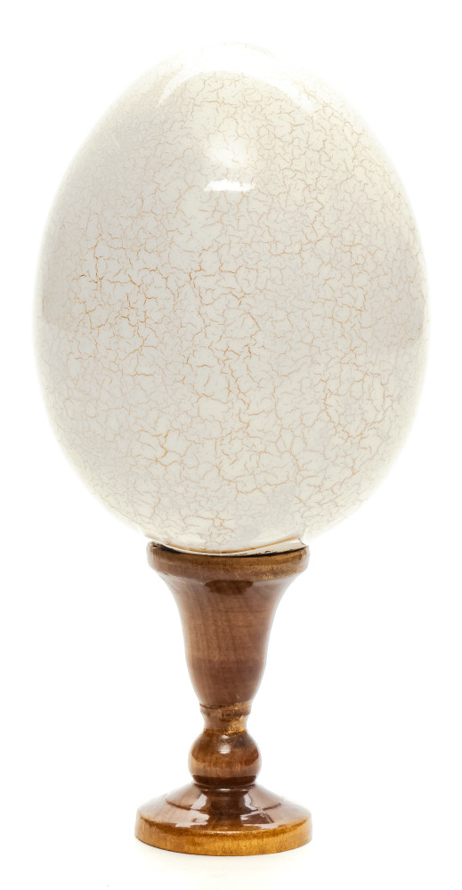 150mm Portrait of a Woman hand painted wooden Egg with standby (by Tatiana Crafts)