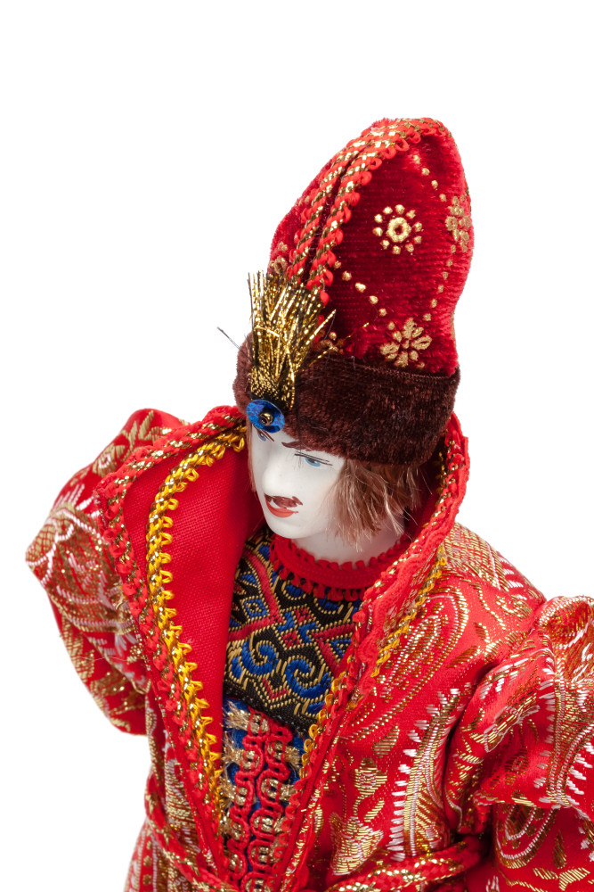 270 mm Ivan Tsarevitch Doll in a Russian Traditional Dress Porcelain Statue (by Le Russe)