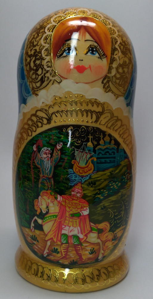 Shop Exclusive Nesting Dolls 180 mm Ruslan and Lyudmila Fairytale handpainted Wooden Matryoshka Doll 5 pcs (by Valery Crafts) online at Skazka.site | Eligible for fast shipping and free returns. 180 mm Ruslan and Lyudmila Fairytale handpainted Wooden Matryoshka Doll 5 pcs (by Valery Crafts)