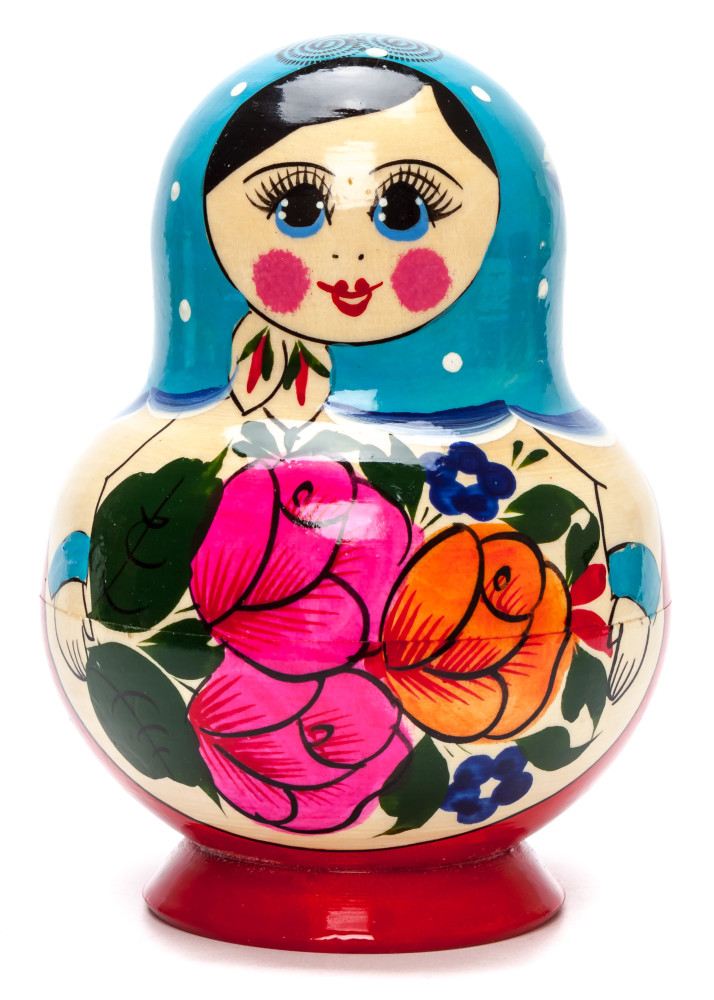 Semenovskaya blue round 10pcs