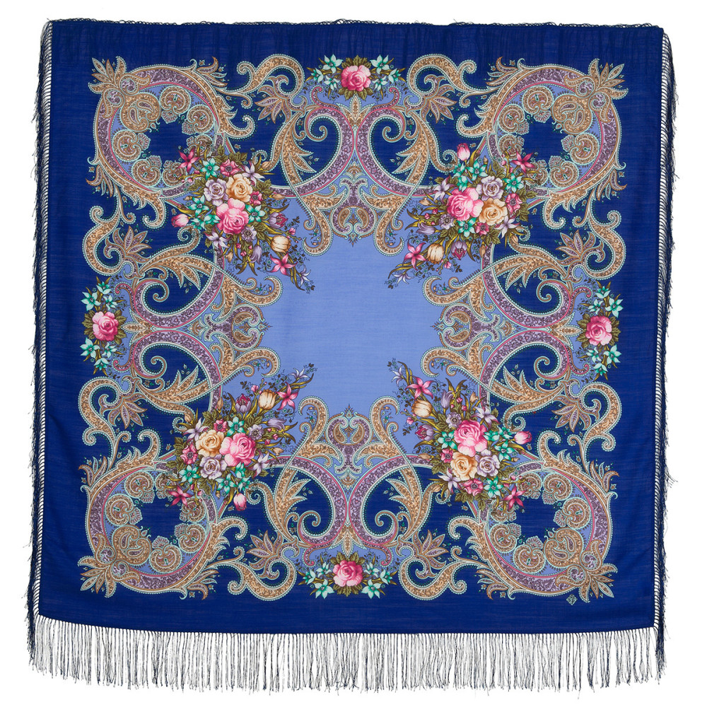 Shop Woolen Scarves with Silk Fringe 125x125 cm Платок «Луч солнца золотого» online at Skazka.site | Eligible for fast shipping and free returns. Платок «Луч солнца золотого»