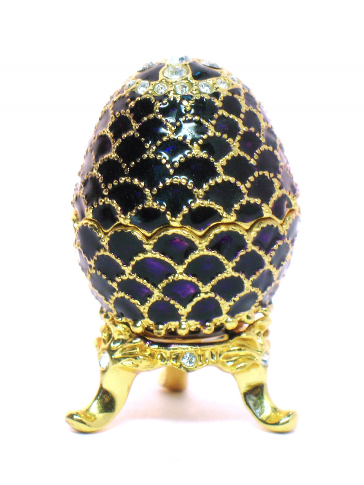 42 mm Violet Pine Cone Easter Egg