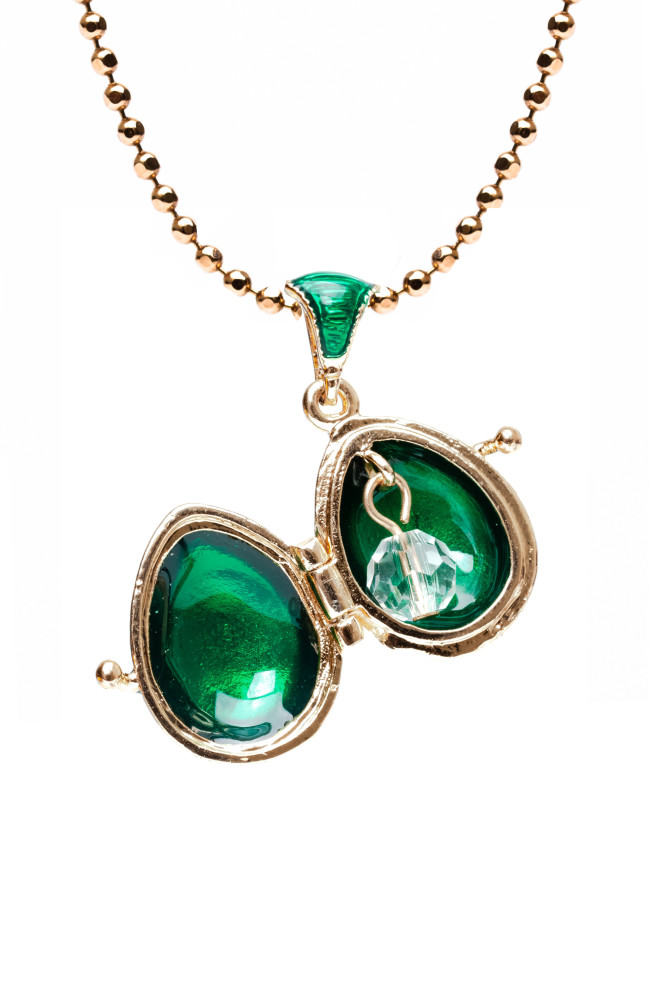  Flower Opening Green Egg Pendant