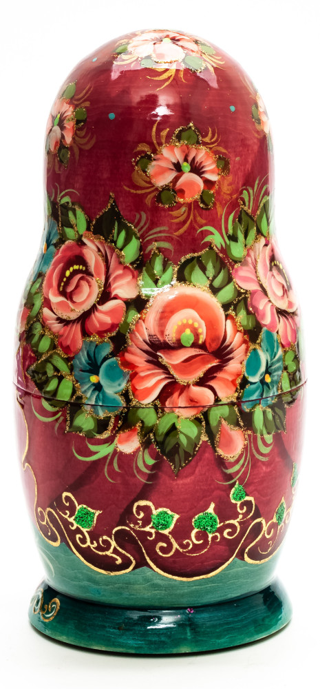 Shop Exclusive Nesting Dolls 180 mm Russian Fairytale hand painted on Wooden Matryoshka doll 5 pcs (by Golden Cockerel Studio) online at Skazka.site | Eligible for fast shipping and free returns. 180 mm Russian Fairytale hand painted on Wooden Matryoshka doll 5 pcs (by Golden Cockerel Studio)