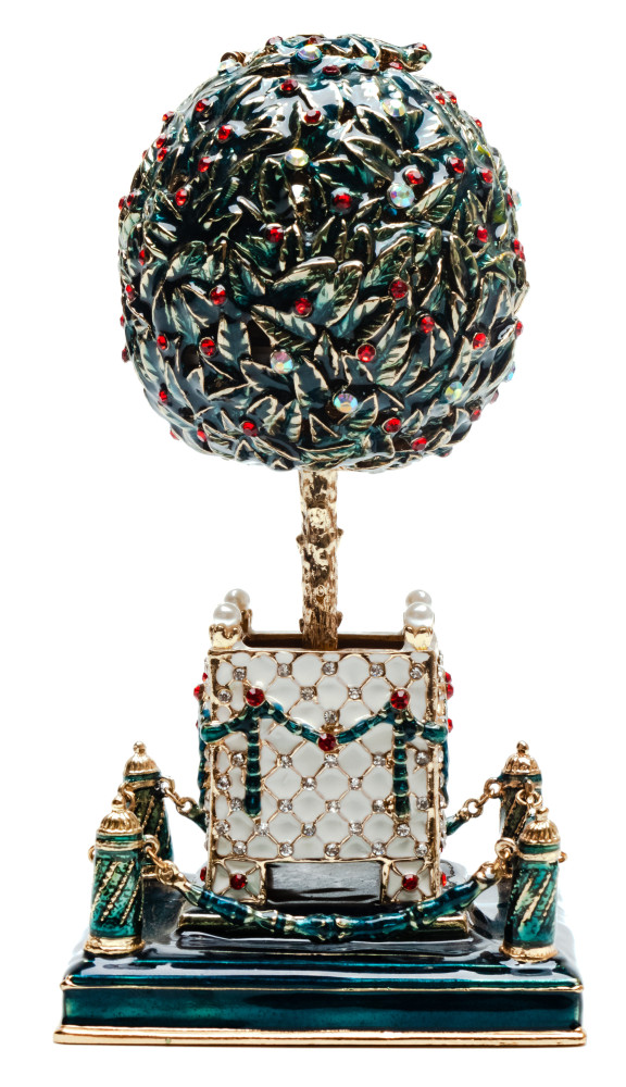 130 mm The Dark Blue Bay Tree Easter Egg